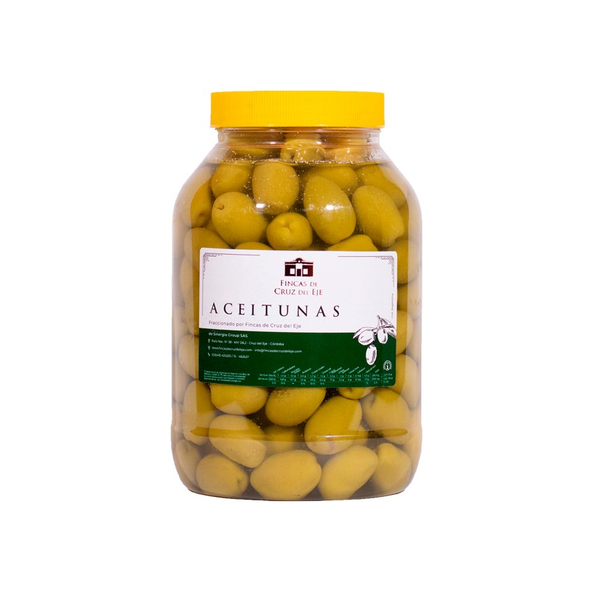 ACEITUNAS_VERDES_1KG_PET Aceitunas Verdes "Fincas de Cruz del Eje" Grupo A - 80 - 120 X 1000 GR P - Imagen 1