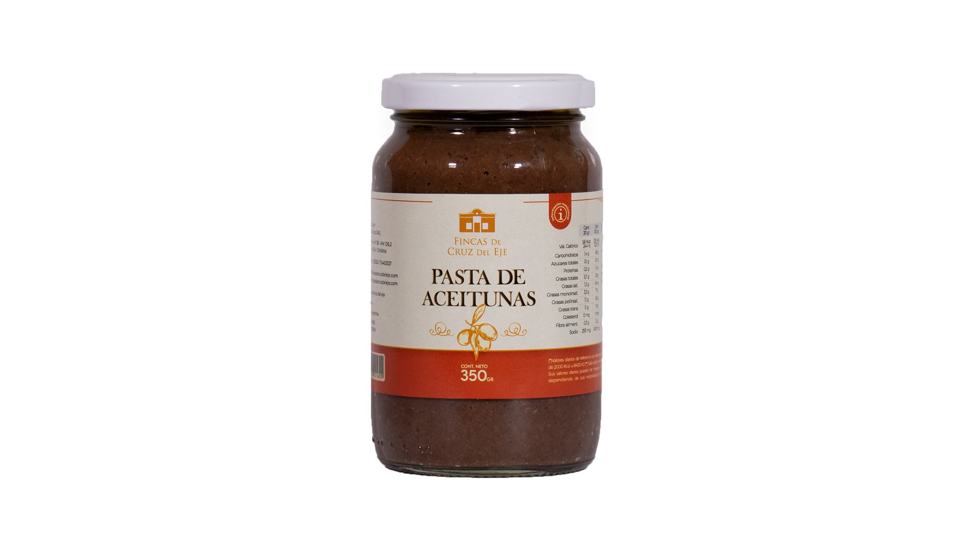 PASTA_NEGRA_350GR_VIDRIO Pasta de Aceitunas Negra "Fincas de Cruz del Eje" X 350 GR V - Imagen 1