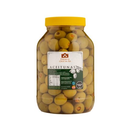 Aceitunas Verdes rellenas Morrón - Fincas de Cruz del Eje - 1kg pet