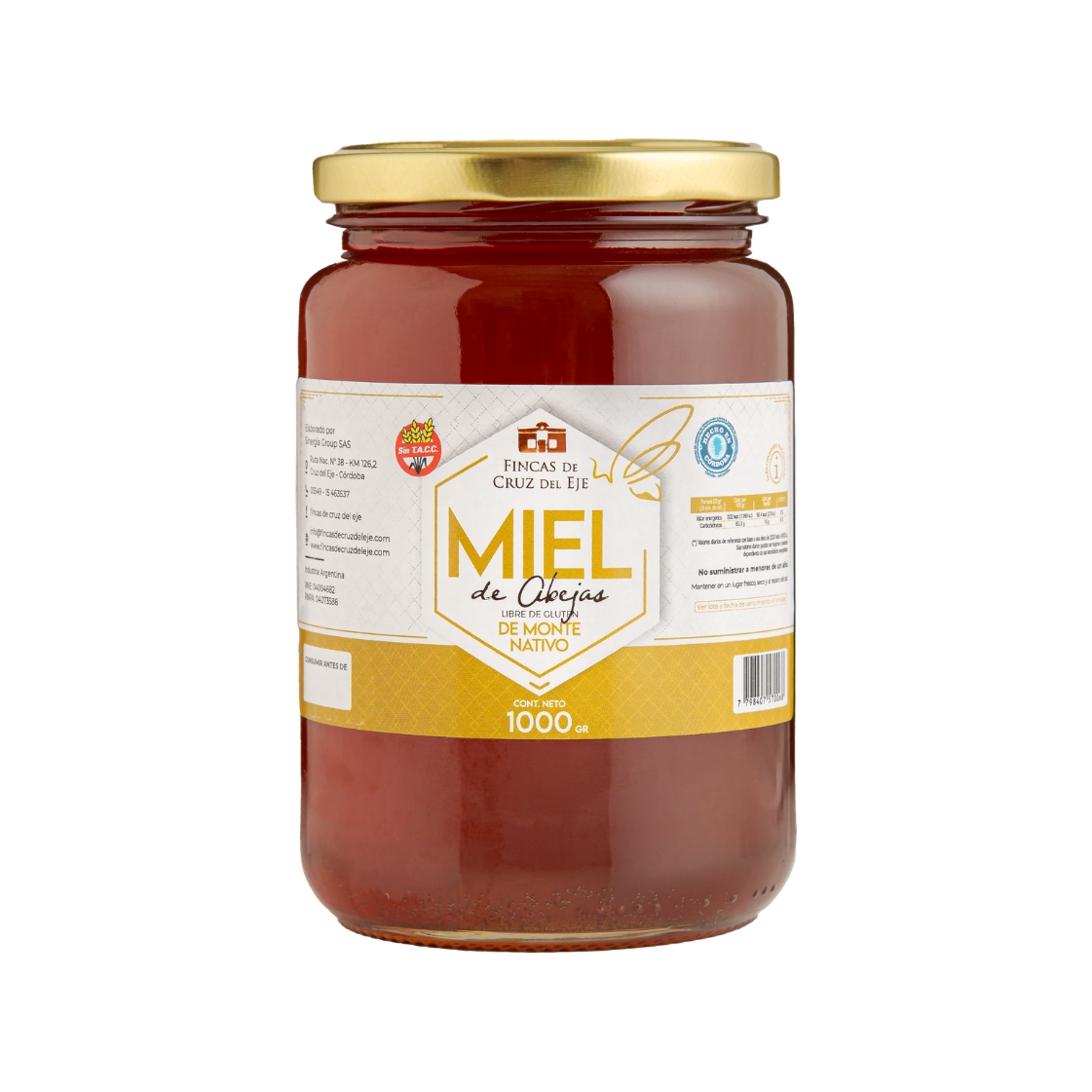 miel 1 kg V Miel de Abejas - Fincas de Cruz del Eje - 1kg V - Imagen 1